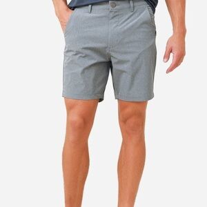 FREE FLY UTILITY HYBRID‎ SHORT Men's XL Gray Stretch Chino Goft Performance 8" ✅